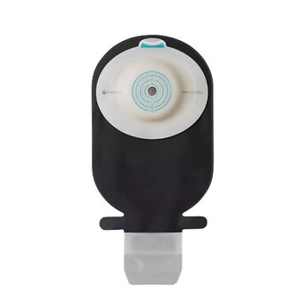 SenSura Mio, 1-teilig, Ileo, schwarz, offen, konvex light | 18955 | PZN 19273309