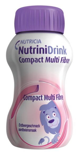 NutriniDrink Compact Multi Fibre Erdbeere 4 x 125 