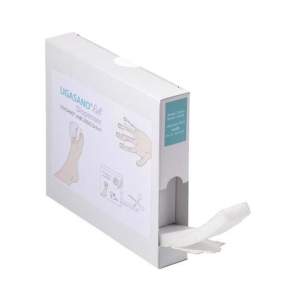 Ligasano Roll Spenderbox weiß, 200 x 2,5 x1cm