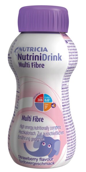 NutriniDrink Multi Fibre Erdbeere 200ml